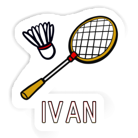 Ivan Sticker Badmintonschläger Image