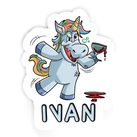 Weinhorn Sticker Ivan Image