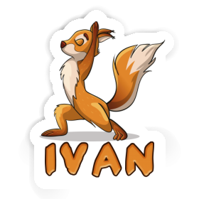 Ivan Sticker Yoga-Eichhörnchen Image