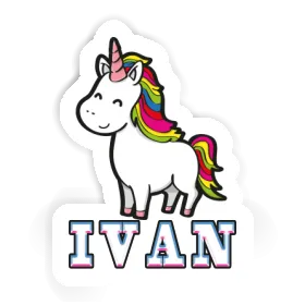 Ivan Aufkleber Einhorn Image