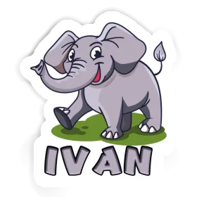 Aufkleber Ivan Elefant Image