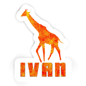 Ivan Aufkleber Giraffe Image