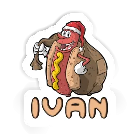 Ivan Aufkleber Hot Dog Image