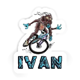 Mountainbiker Aufkleber Ivan Image