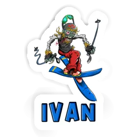 Ivan Aufkleber Skifahrer Image