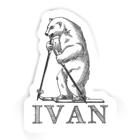 Ivan Aufkleber Skifahrer Image