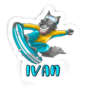 Aufkleber Ivan Snowboarder Image