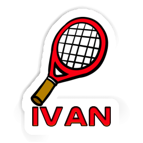 Sticker Tennisschläger Ivan Image