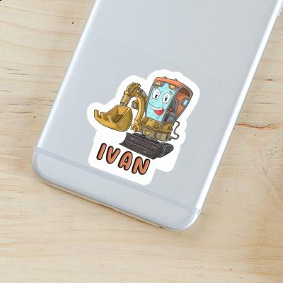 Excavator Sticker Ivan Laptop Excavator Sticker Ivan Laptop Image