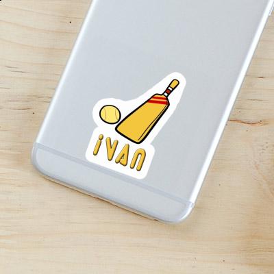 Sticker Ivan Kricketschläger Notebook Sticker Ivan Kricketschläger Gift package Image