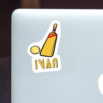 Sticker Ivan Kricketschläger Notebook Image