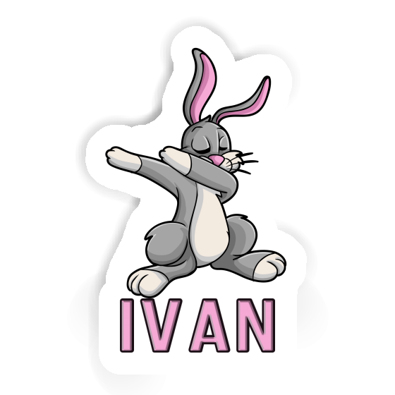 Sticker Dabbing Hare Ivan Notebook Image