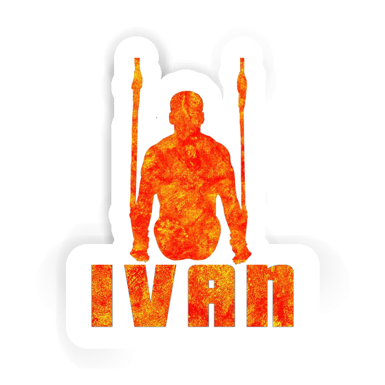 Autocollant Ivan Gymnaste aux anneaux Gift package Image