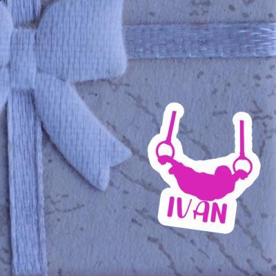 Autocollant Gymnaste aux anneaux Ivan Autocollant Gymnaste aux anneaux Ivan Image