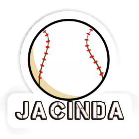 Jacinda Autocollant Baseball Image