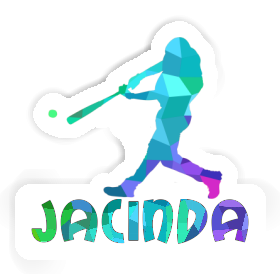 Jacinda Autocollant Joueur de baseball Image