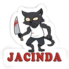 Jacinda Autocollant Chat psychopathe Image