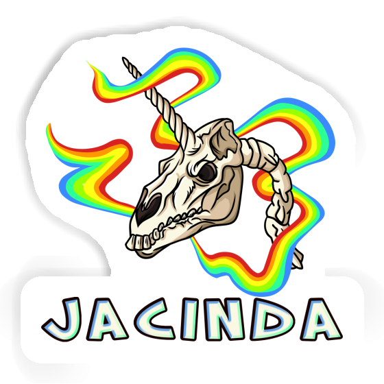 Autocollant Jacinda Crâne de licorne Autocollant Jacinda Crâne de licorne Image