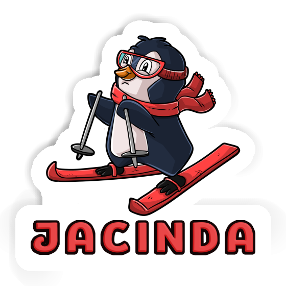 Sticker Jacinda Skifahrerin Laptop Sticker Jacinda Skifahrerin Laptop Image