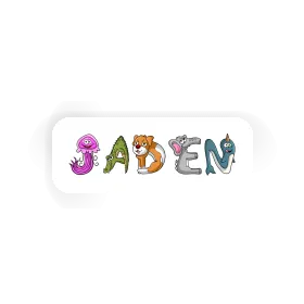 Jaden Sticker Animal Font Image