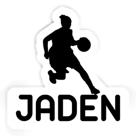 Joueuse de basket-ball Autocollant Jaden Image