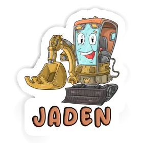 Sticker Excavator Jaden Image