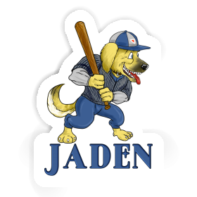 Jaden Autocollant Baseball-Chien Image