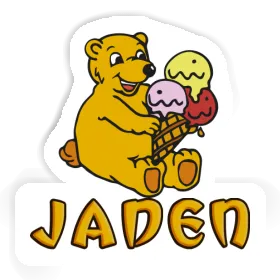 Aufkleber Eiscreme-Bär Jaden Image