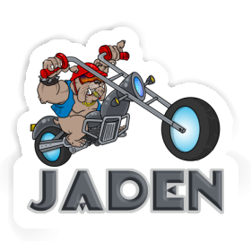 Motorbike Rider Sticker Jaden Image