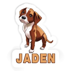 Sticker Jaden Boxer Dog Image