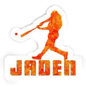 Baseball Player Sticker Jaden Image