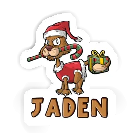 Jaden Sticker Christmas Cat Image