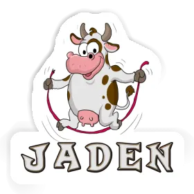 Sticker Fitness Cow Jaden Image