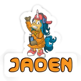 Sticker Hip-Hop Unicorn Jaden Image