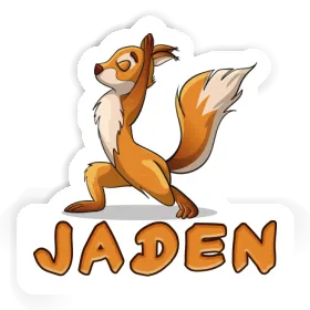 Sticker Yoga-Eichhörnchen Jaden Image