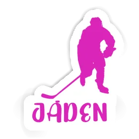 Hockey Player Sticker Jaden Image