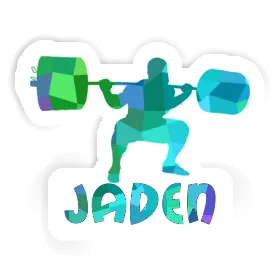 Sticker Weightlifter Jaden Image