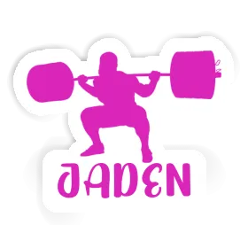 Jaden Sticker Weightlifter Image