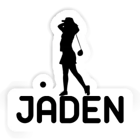 Golfer Sticker Jaden Image