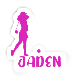 Aufkleber Golferin Jaden Image