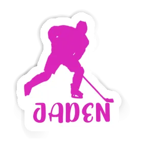 Joueuse de hockey Autocollant Jaden Image