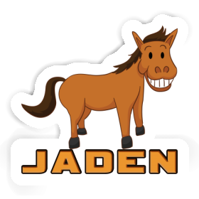 Sticker Jaden Grinning Horse Image