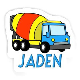 Sticker Jaden Mixer Truck Image