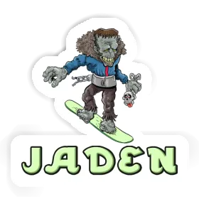 Jaden Sticker Snowboarder Image