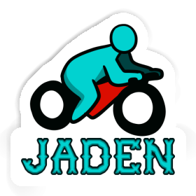 Motorbike Driver Sticker Jaden Image