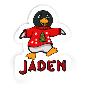 Aufkleber Weihnachtspinguin Jaden Image