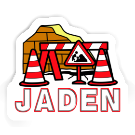 Autocollant Construction de routes Jaden Image