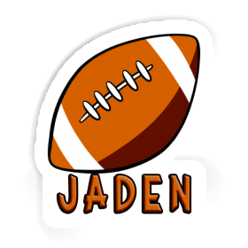 Jaden Autocollant Ballon de rugby Image