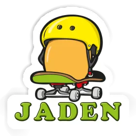 Jaden Autocollant Œuf de skateboard Image