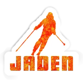 Sticker Jaden Skifahrerin Image